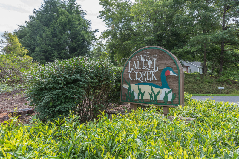Laurel Creek Entrance Sign