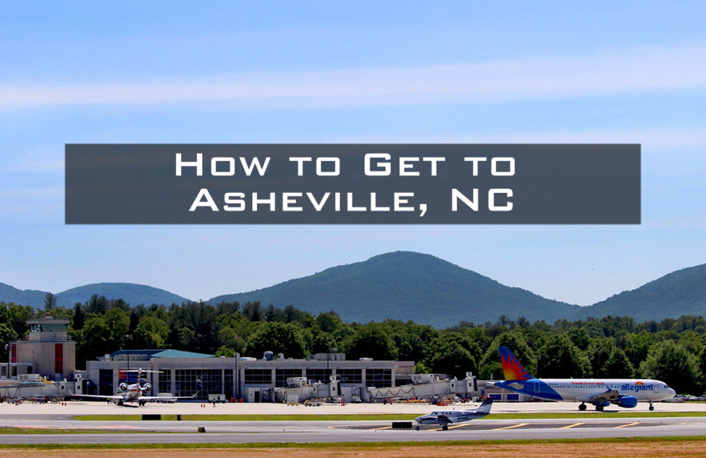 Asheville Airport with Mountains in the Background