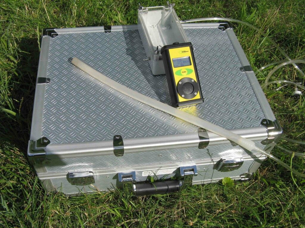 A radon mitigation kit